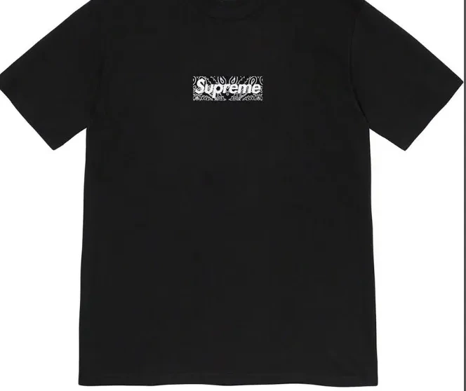 M Tee Blossom Bogo Short S sleeved 19FW Bandana White XL T-shirt Logo Cashew L Black Box 0718